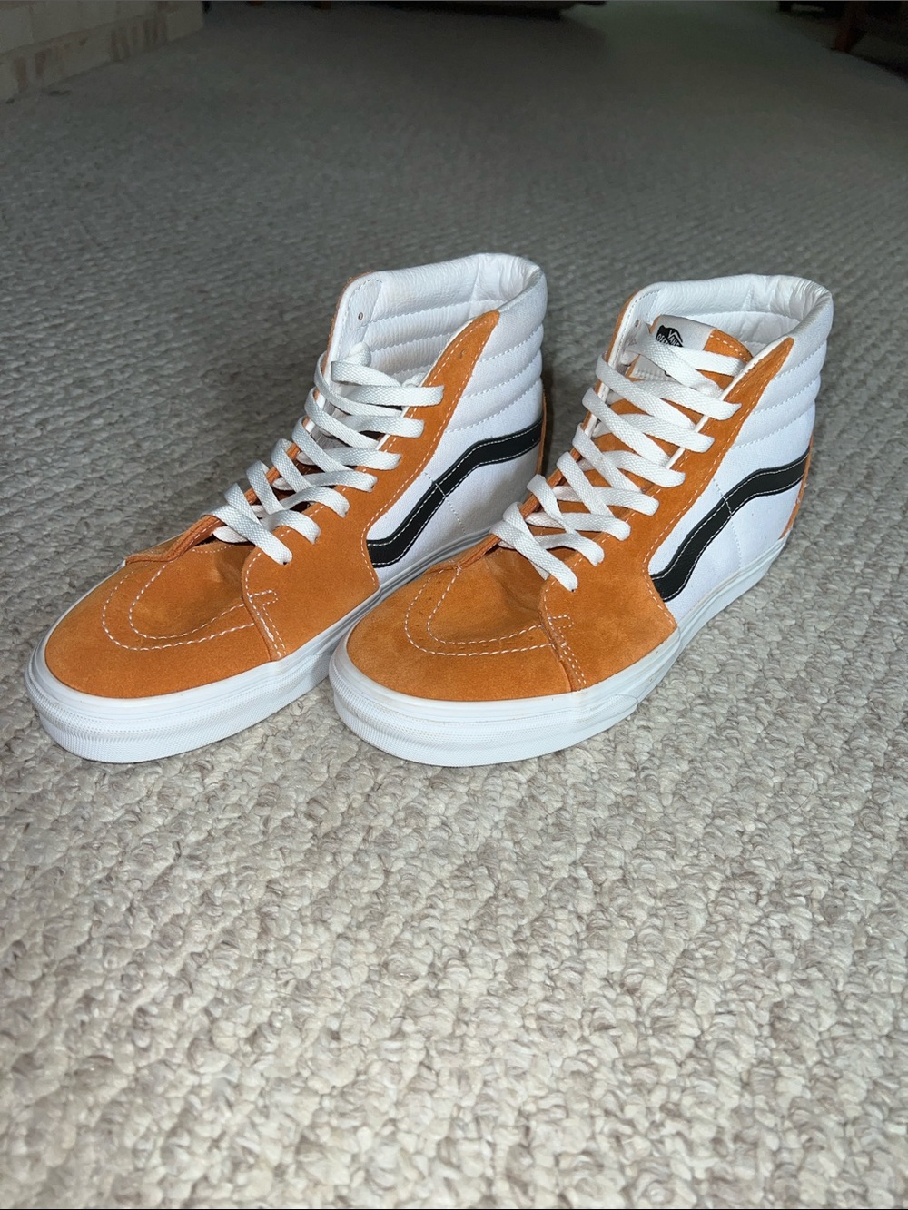 Vans Sk8 Hi Retro Mens 10 Sport High Top Shoes Sneakers Apricot Buff. Great cond